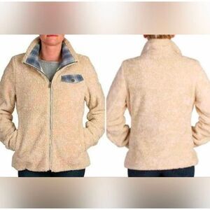 🩵NWT Pendleton Cream Sherpa Wool Blend Zippered Jacket Large